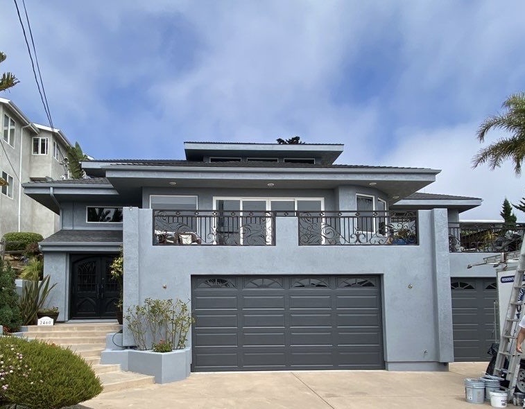 Beautifully painted residential exterior